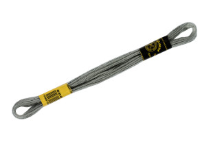 Нитки для вышивания " ПНК им. Кирова" мулине 100% мерсеризованный хлопок 8 м №6804 серый