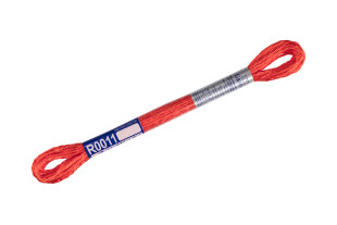 Нитки для вышивания " Gamma" мулине 100% вискоза 8 м R0011 оранжево- красный