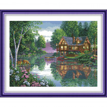 "DIMENSIONS" наборы для вышивания 35183 "Уютный коттедж" 40 x 30 см