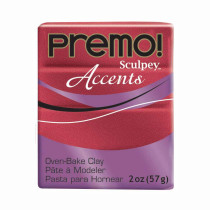 " Sculpey" Premo полимерная глина PE02 57 г 5051 красный с блестками
