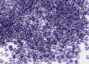 Бисер Чехия круглый 10/0 500 г 38828 кристально-прозрачный с фиолетовым прокрасом блестящий